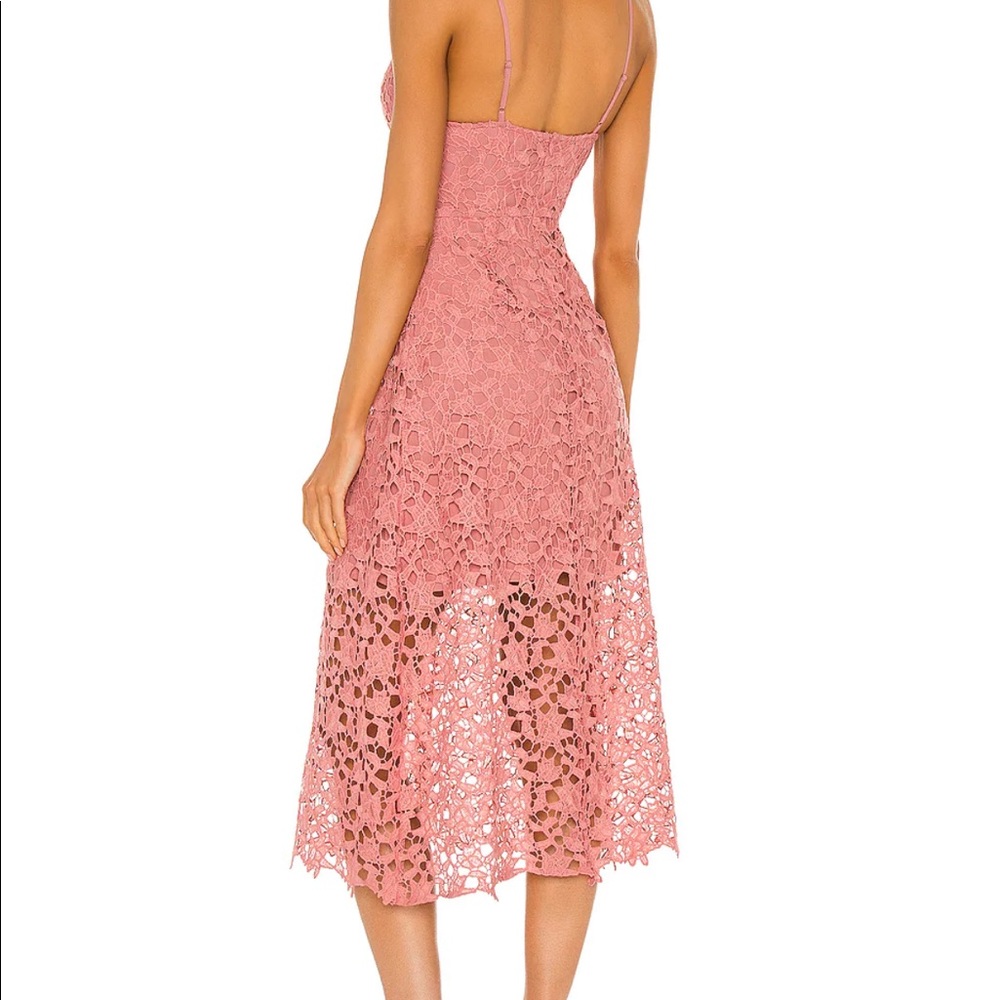 ASTR the Label Lace A-Line Midi Dress in Pink Mauve - Picture 4 of 9